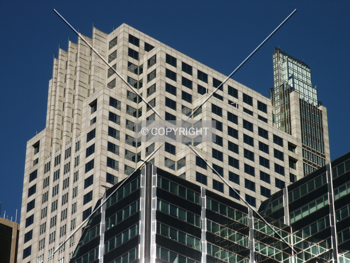 Top of the building from the southwest