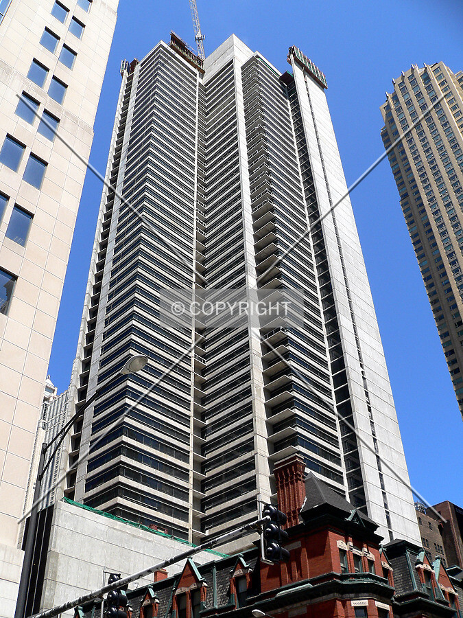View from the corner of Chicago Avenue at Wabash Avenue