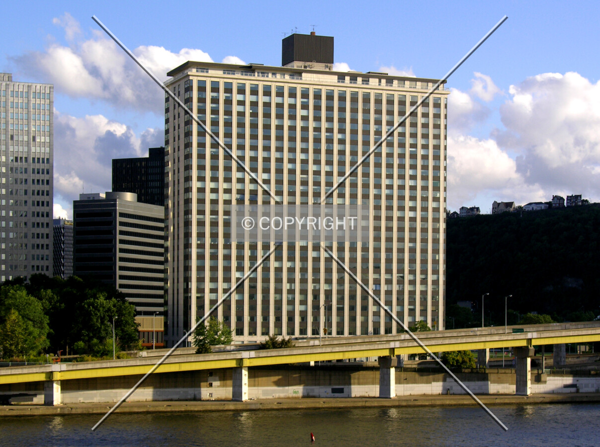 From across the Allegheny River to the north