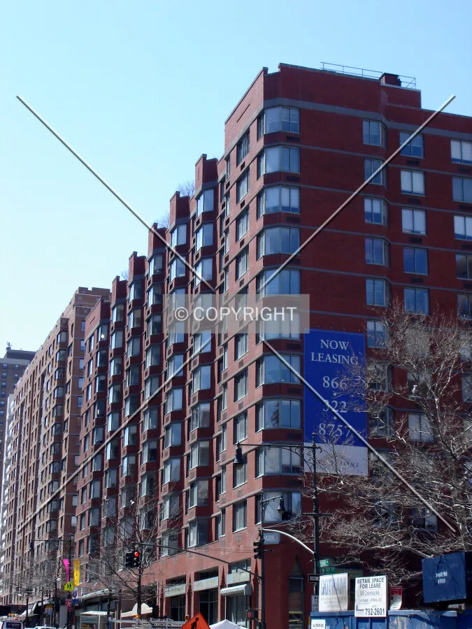 Looking southward along Columbus Avenue