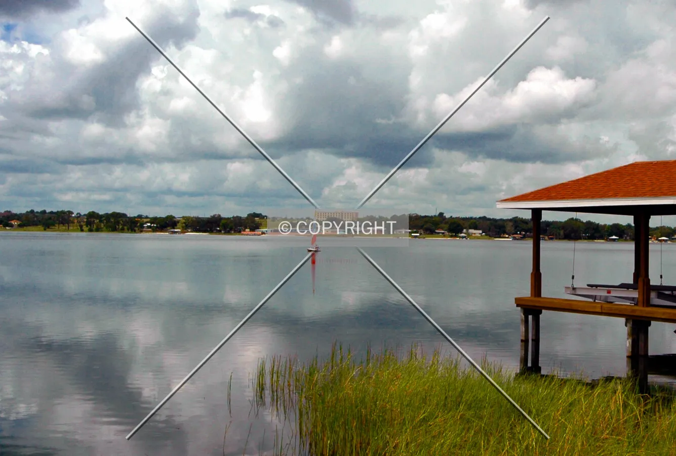 View across Lake Clay from the northeast