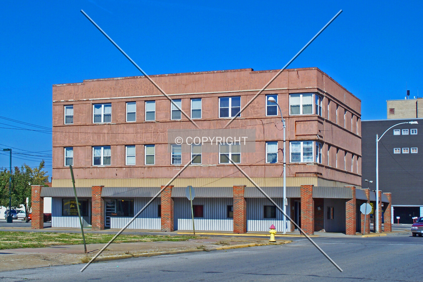 View from the southwest along State Street; November 8, 2007