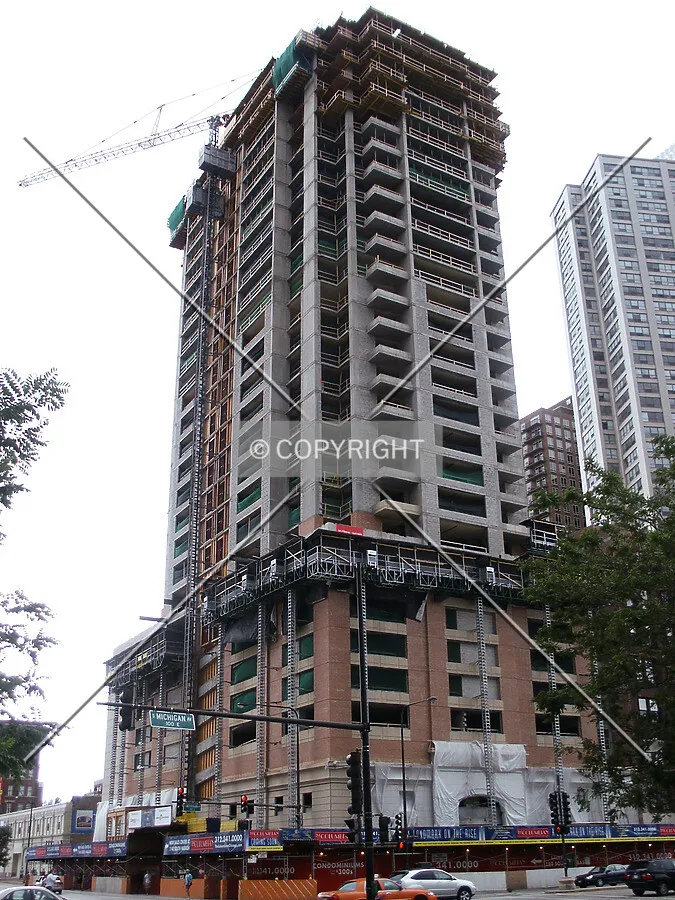 Looking up from the southeast