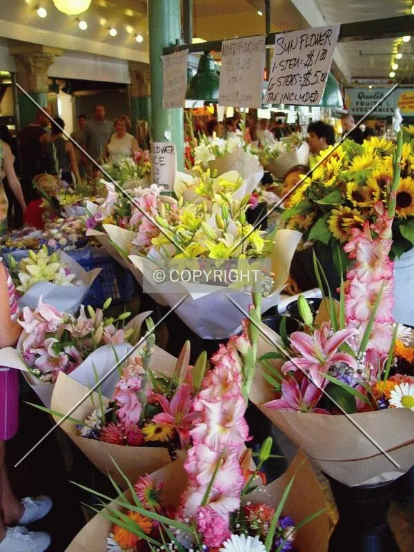 Pike Place flowers