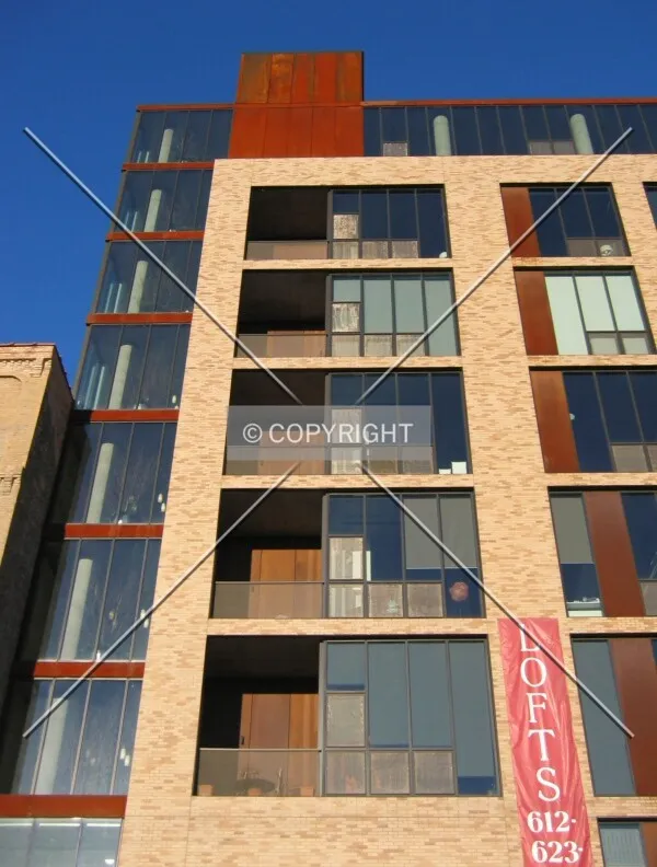 Looking up the new building