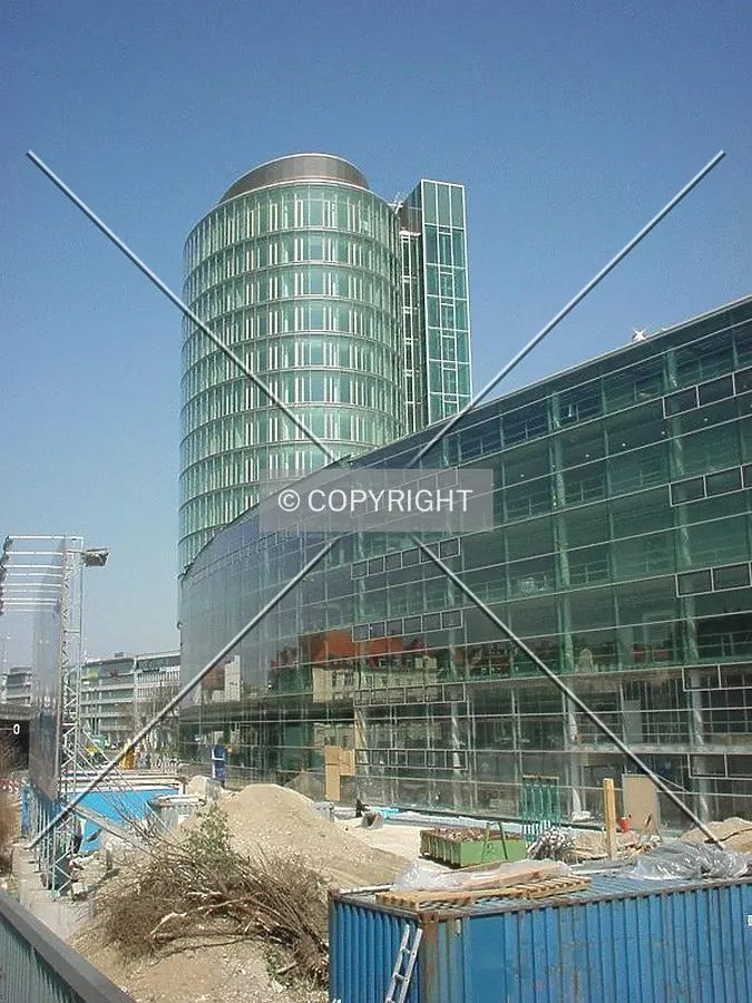 The complex as seen from nearby bridge