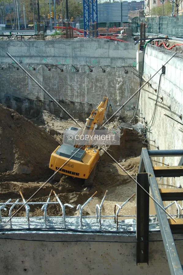 Constructing the underground levels