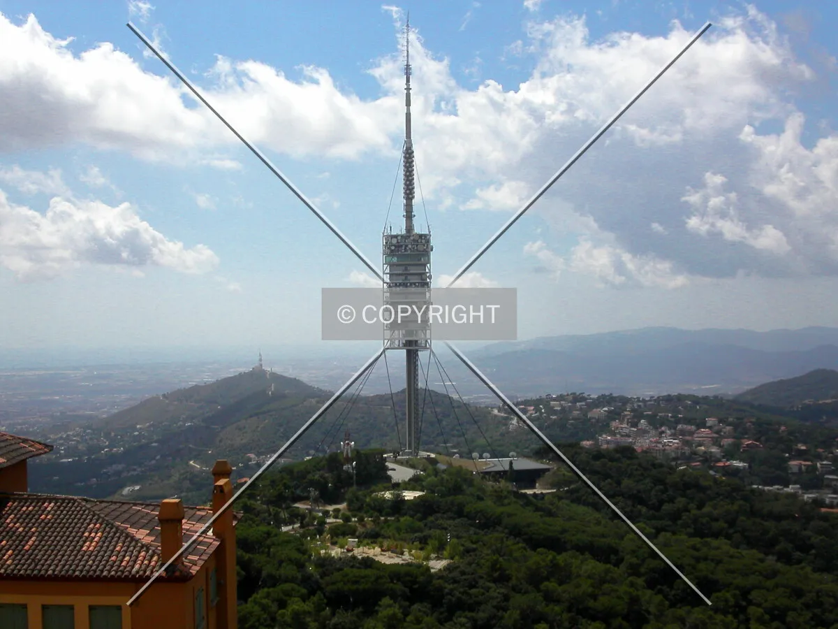The tower as seen from El Tibidabo