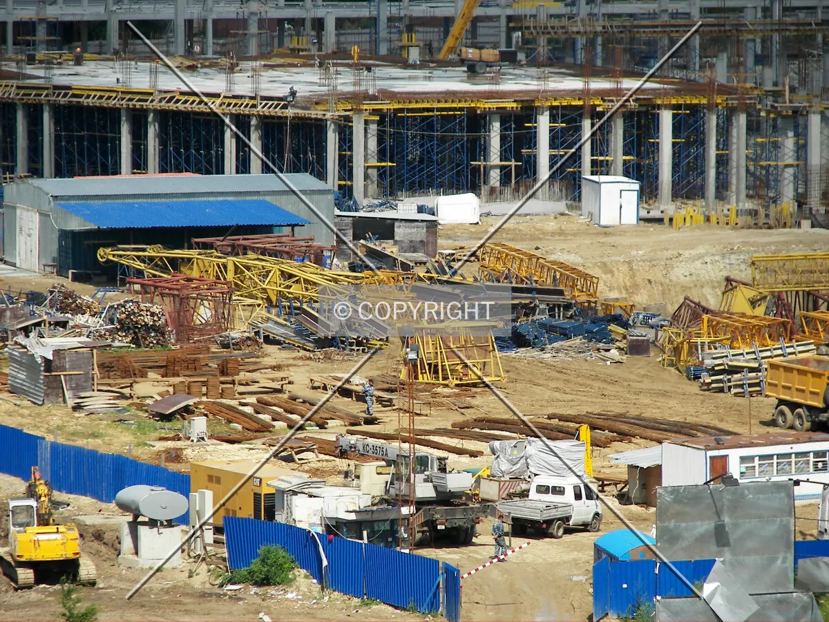 Elevated view from the east