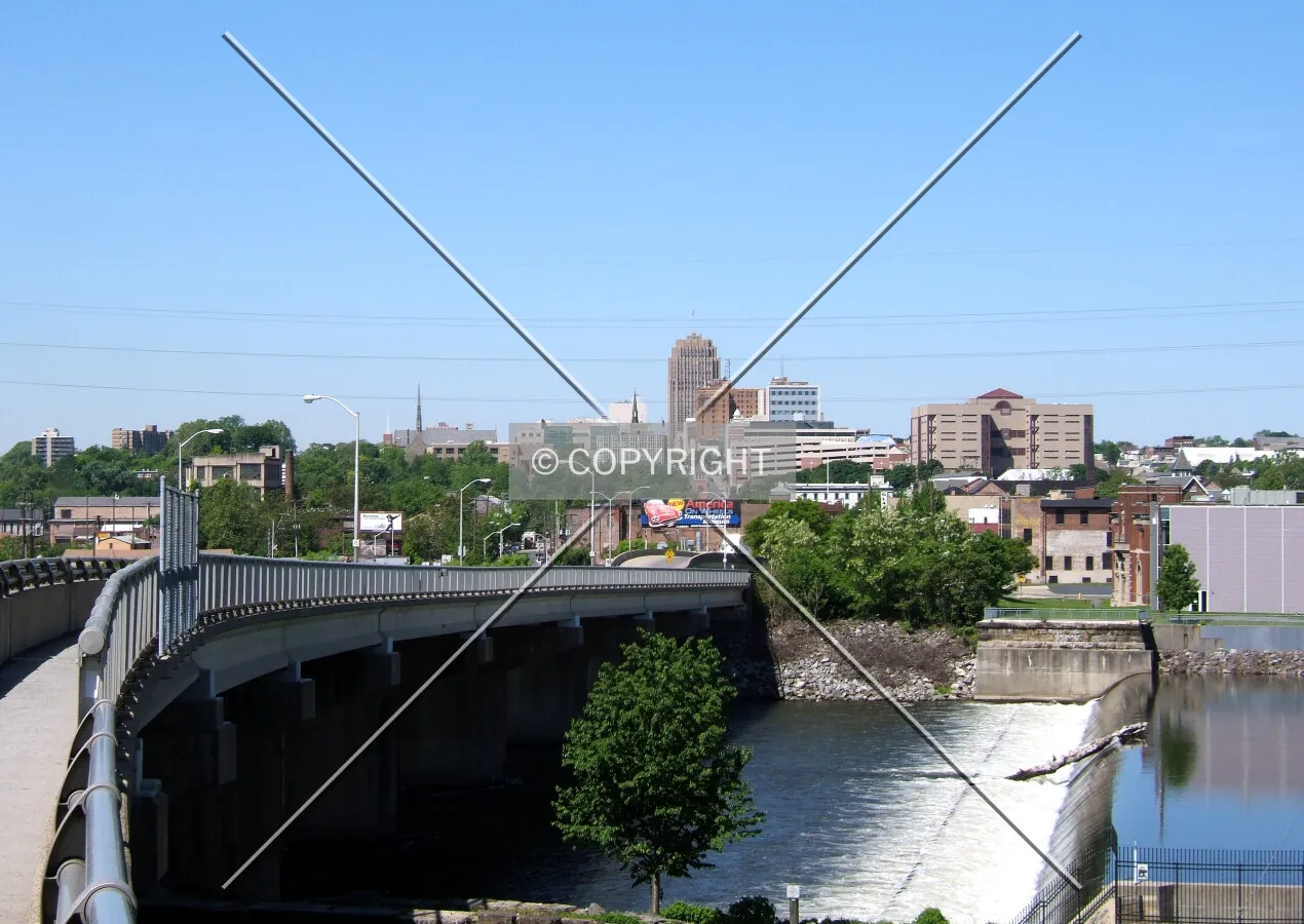 Downtown from the northeast