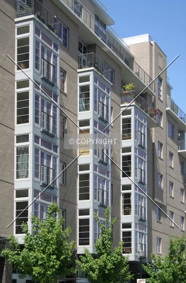 Detailed view of the eastern facade