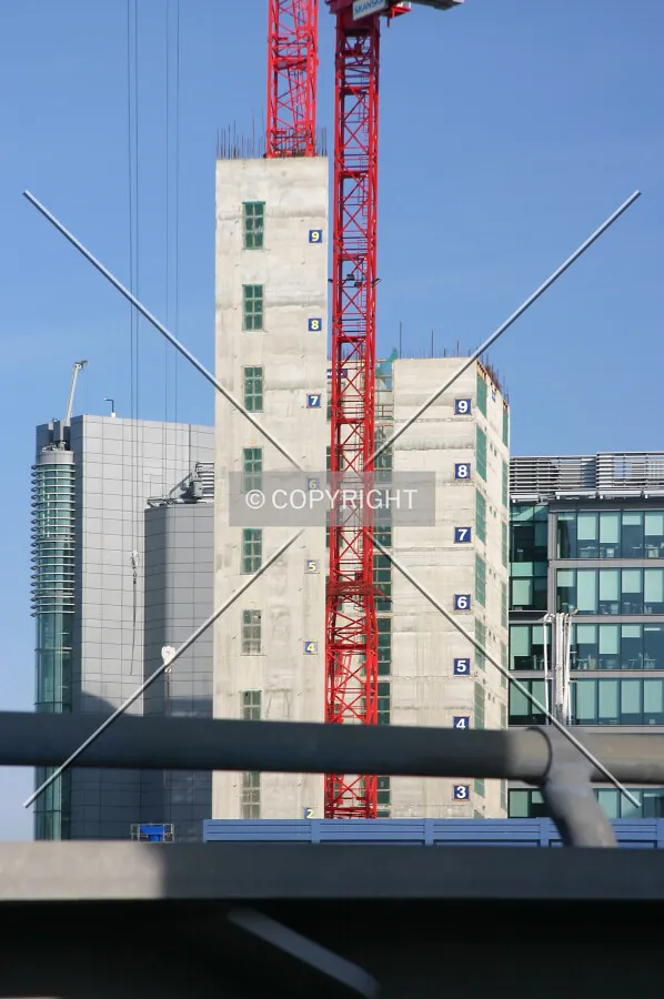 View east of the core from Westbourne Terrace