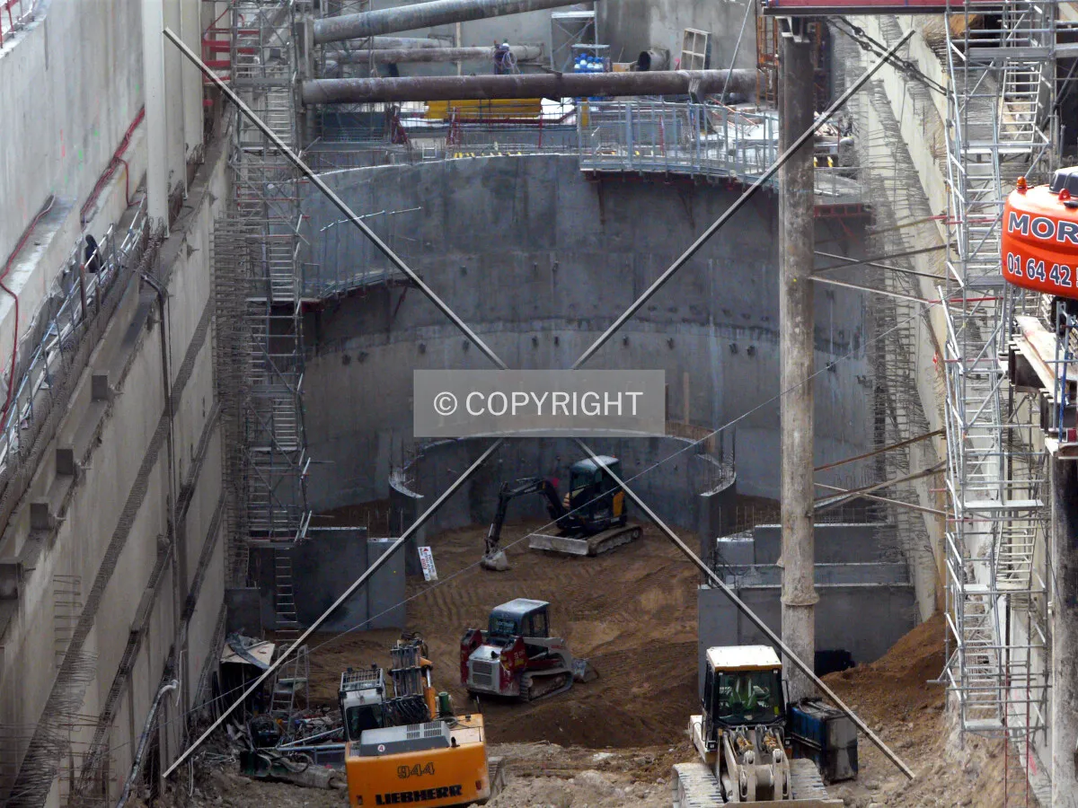 Excavation on the north side