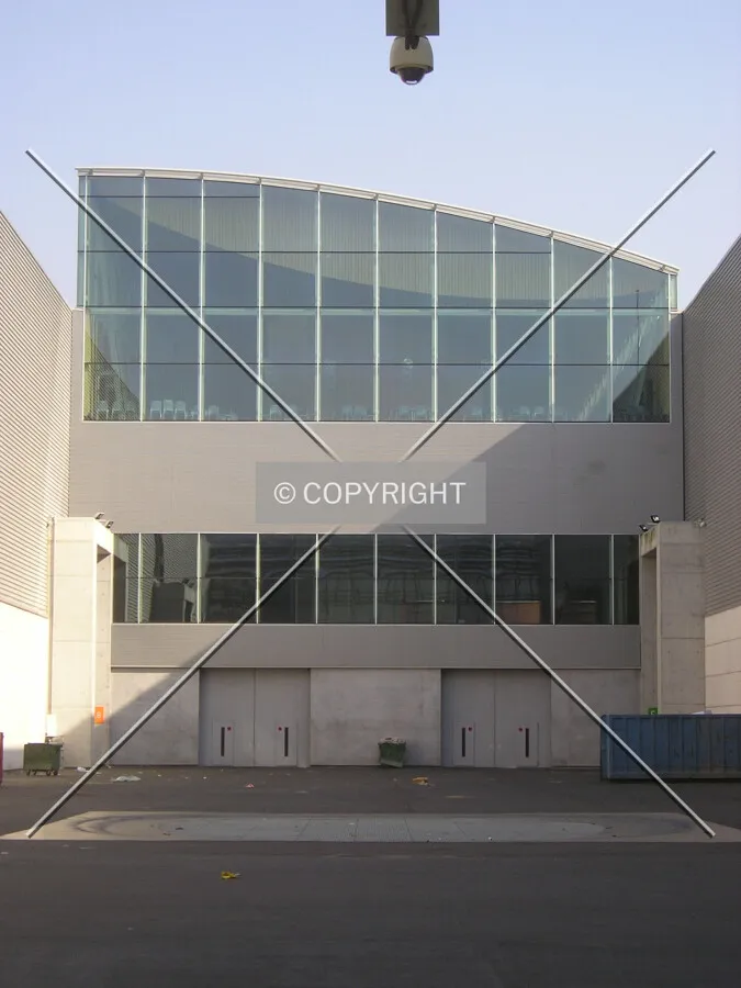 Side entrance to the complex
