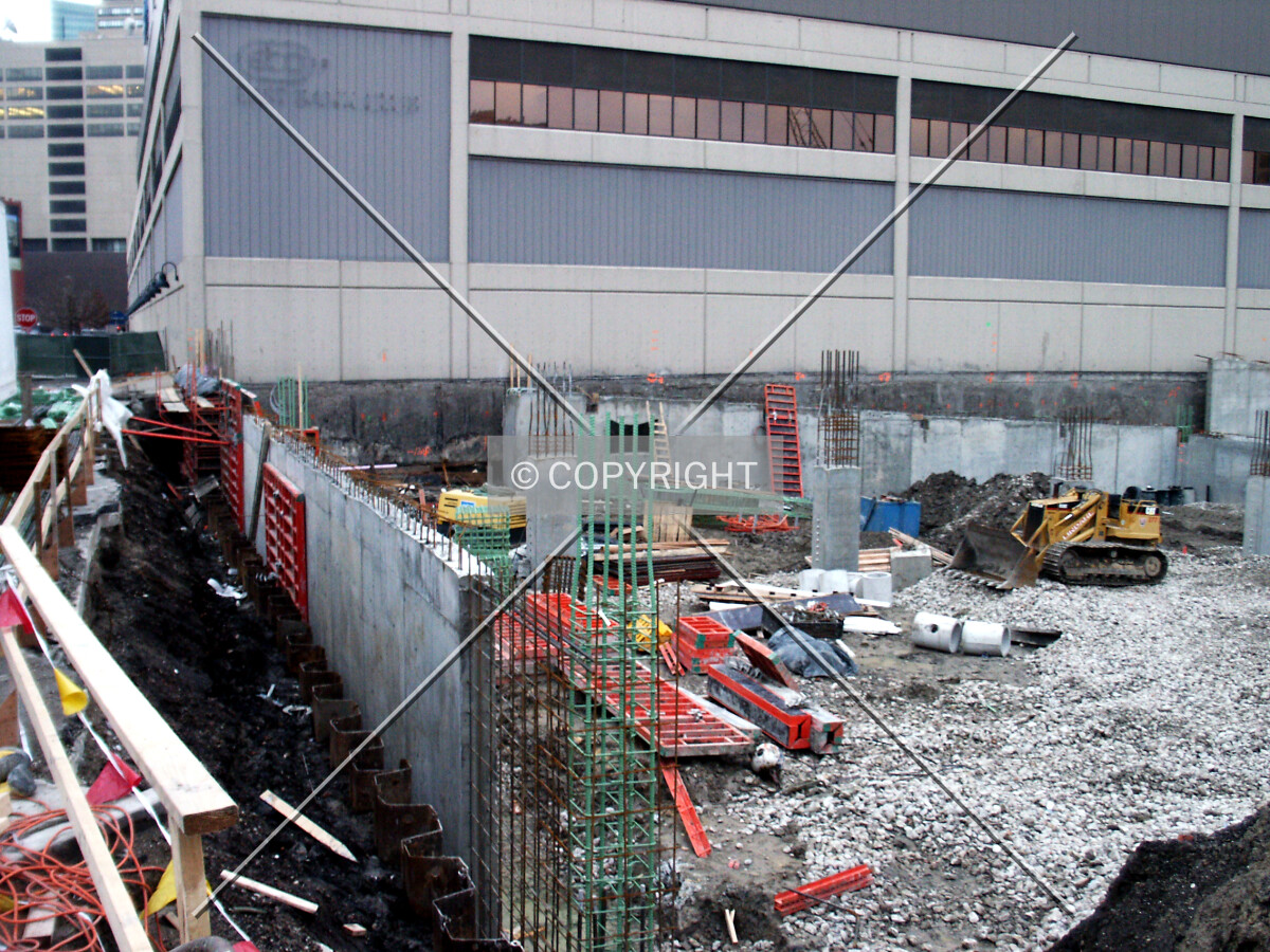 Southeast corner of the site