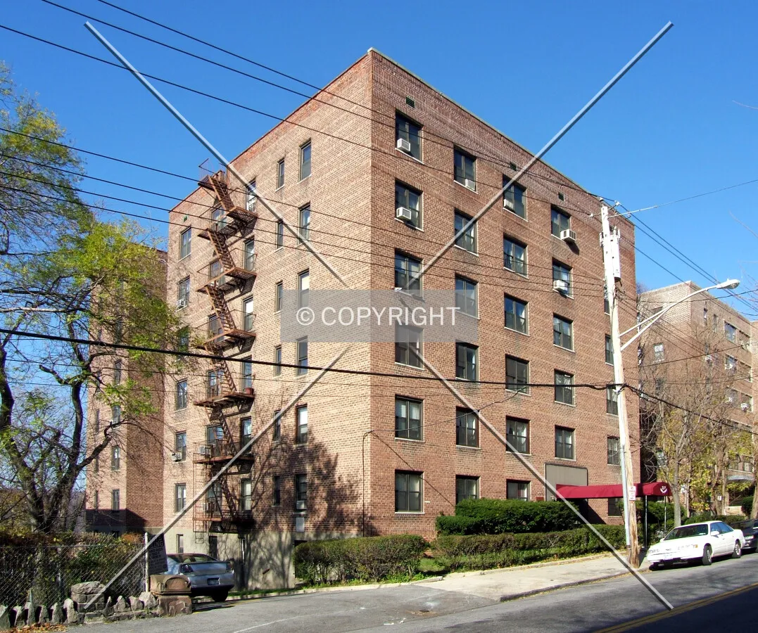 View from the southeast across North Broadway