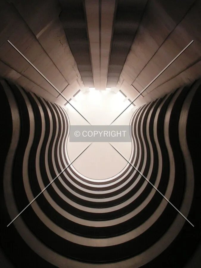 Looking up from the lobby