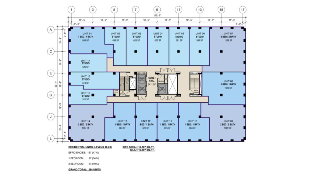 Residential floor plan of proposed renovation