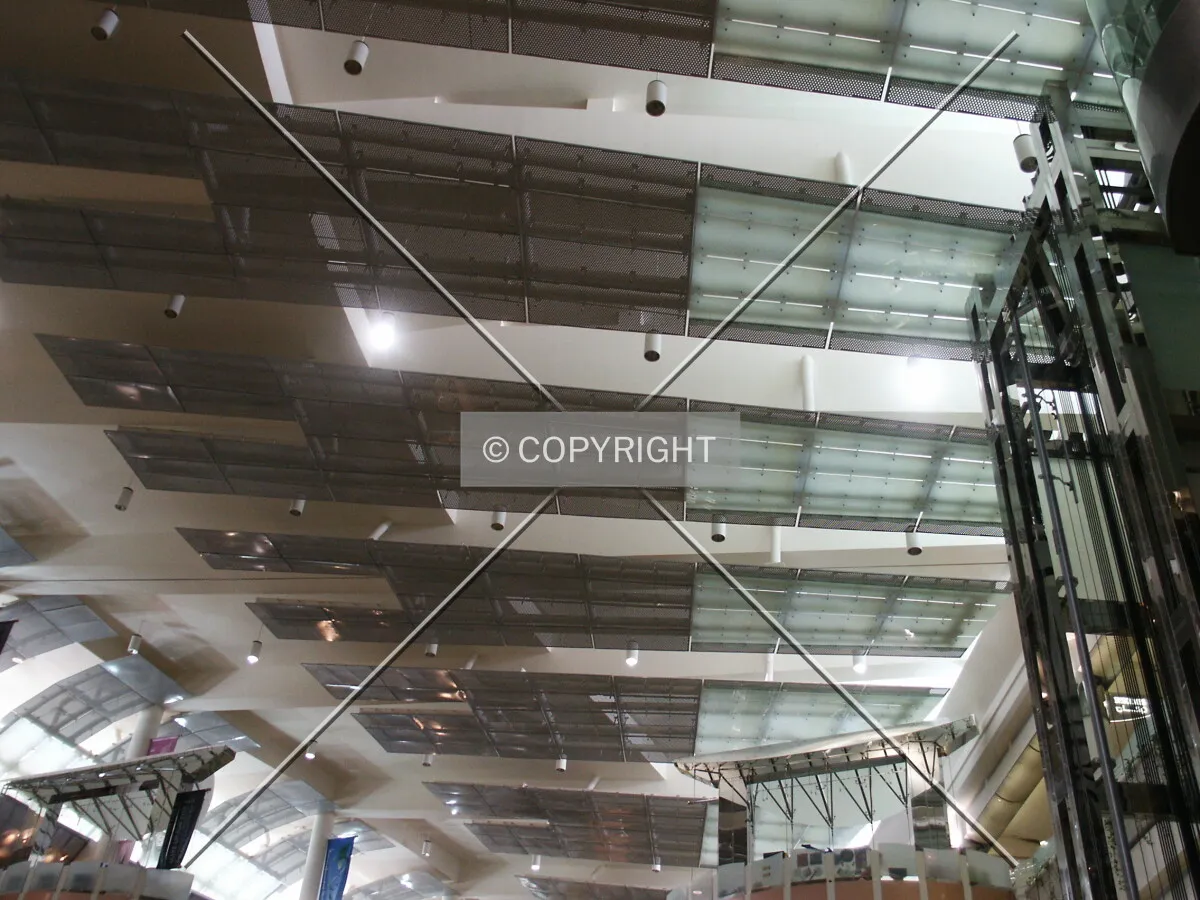 Ceiling of the shopping mall