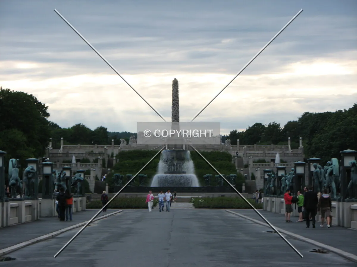 View from the main square in the park