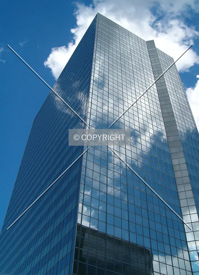Looking up from Boulevard du Roi Albert II