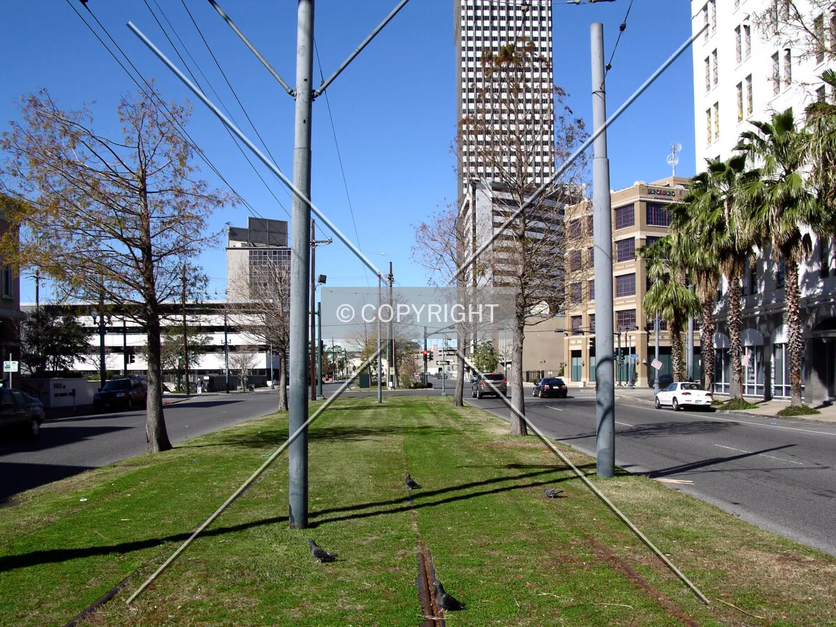Looking west from Carondelet Street