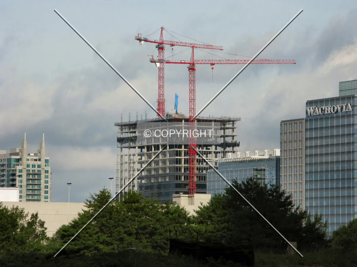 Distant view to the northwest from 14th Street NE