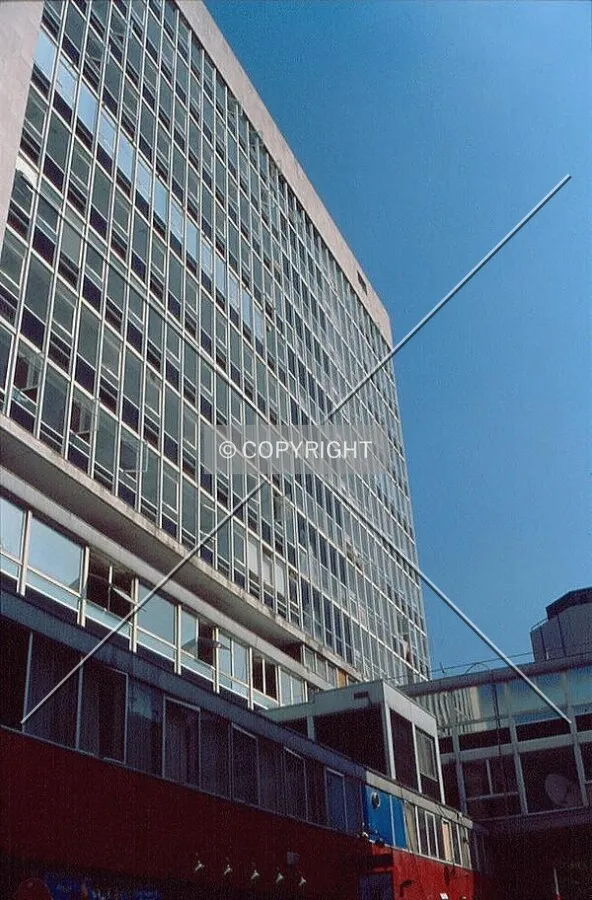 View from Windmill Street prior to redevelopment