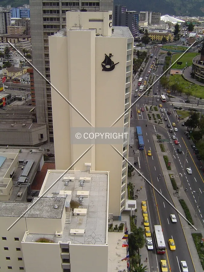 View from a neighboring's building roof
