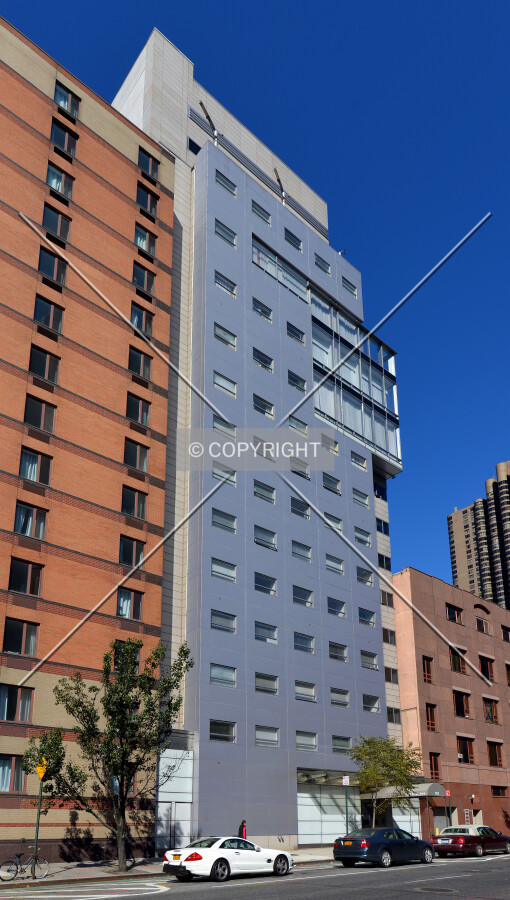 View from the southeast on 1st Avenue