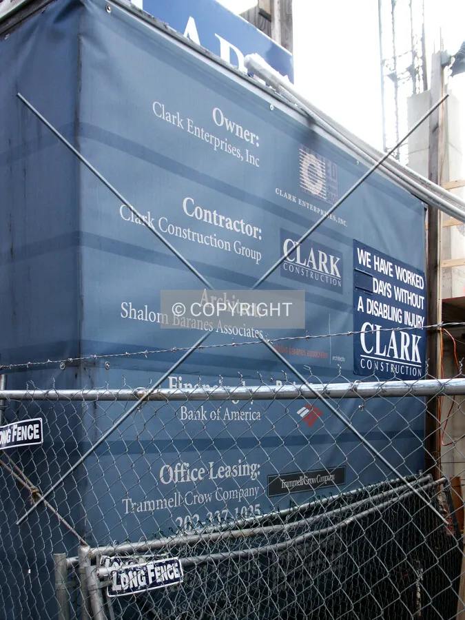 Company listing on the perimeter barrier