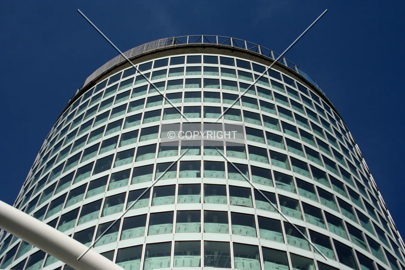 Looking up at the top