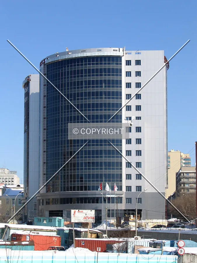 West side from across Dimitrova Avenue