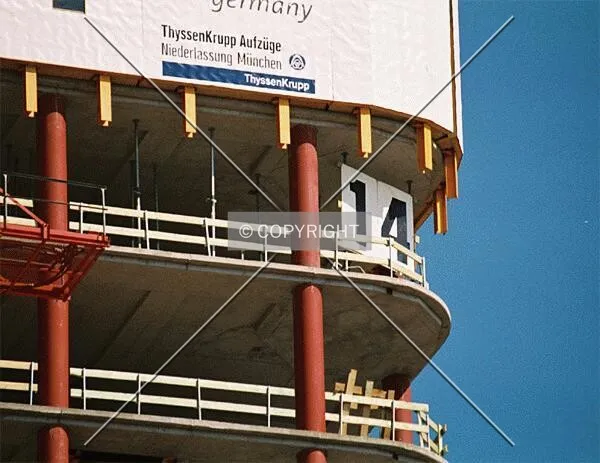 Top floors of the under construction tower