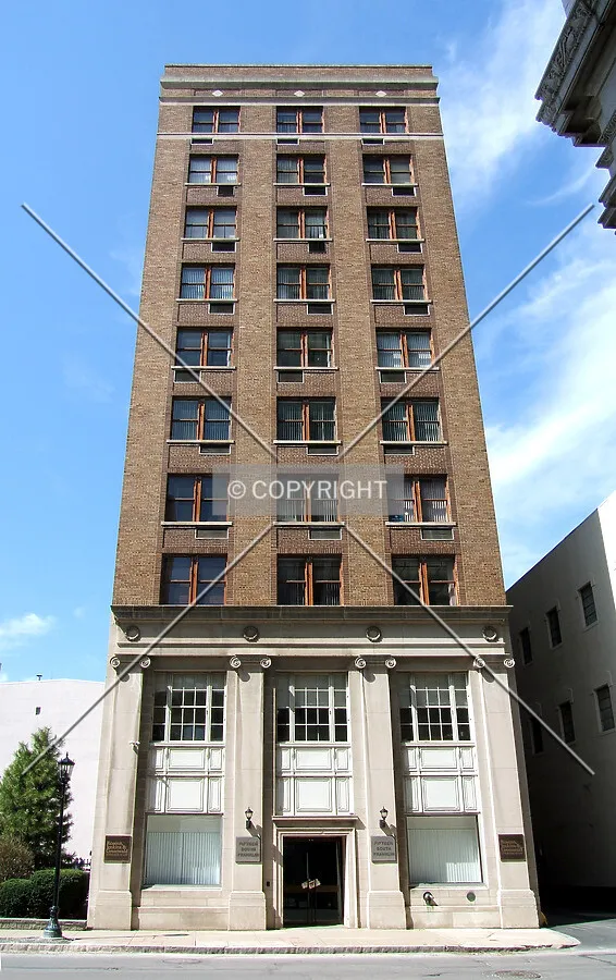 View from the southeast on Franklin Street