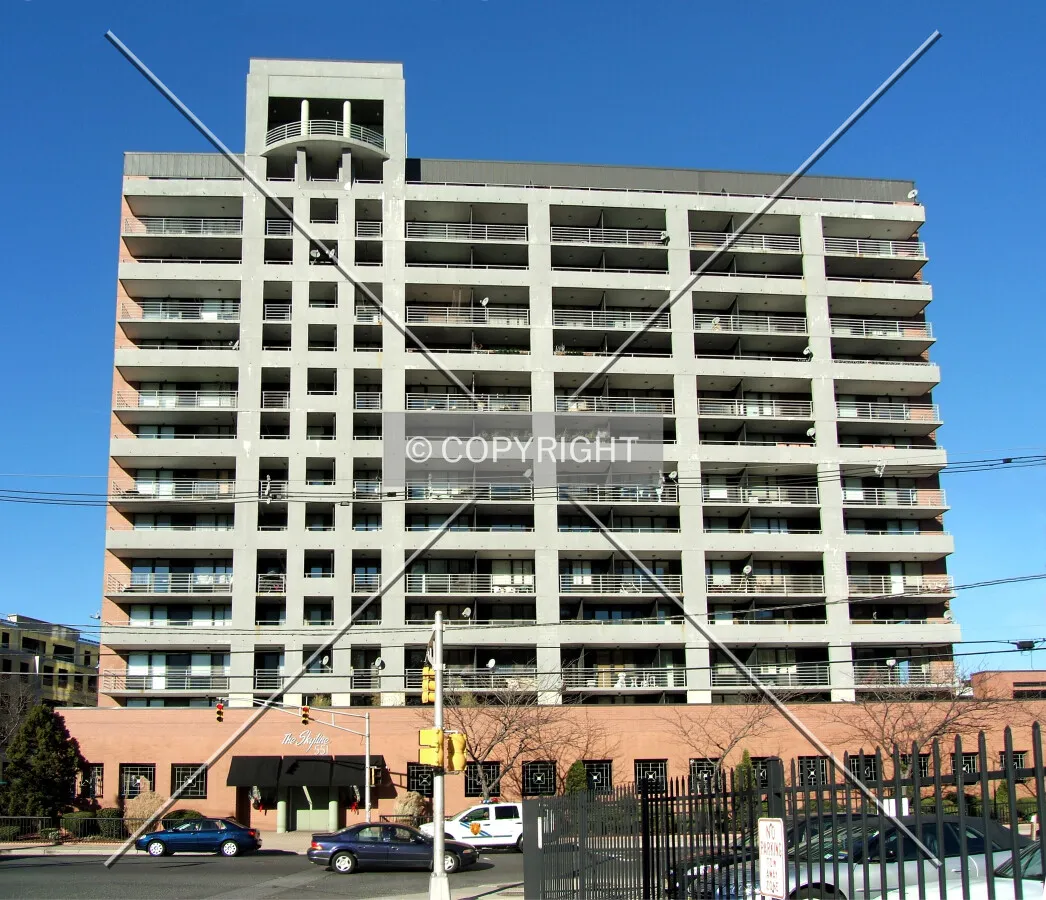 View from the southeast across Newark Avenue