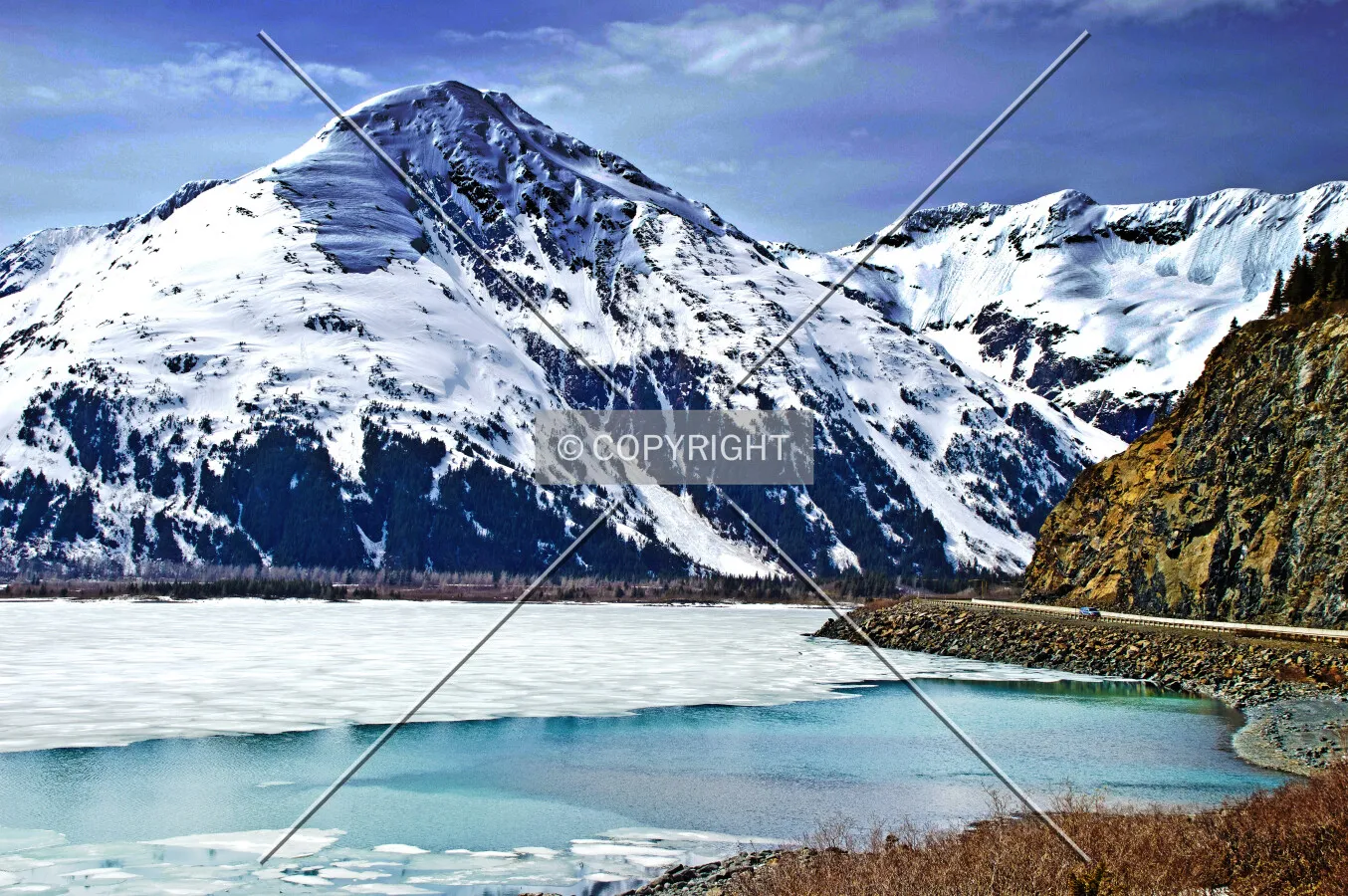 Seward Highway, Alaska, U.S.A.
