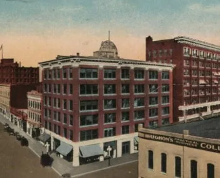 Vintage postcard view