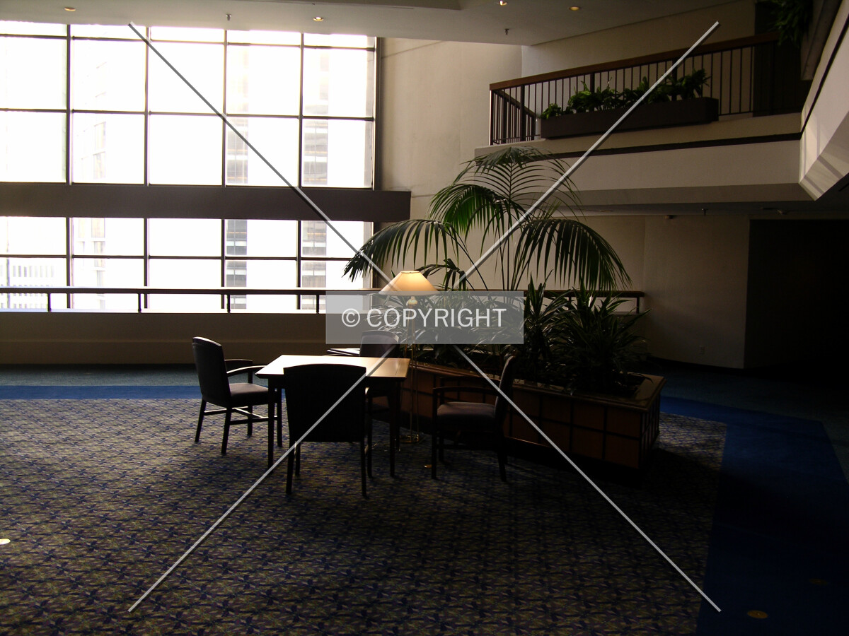 Seating area on the 19th floor