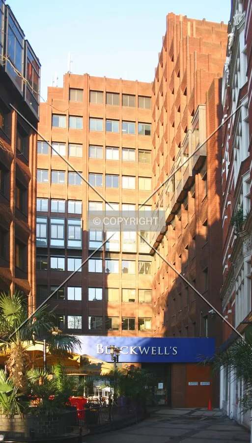 Partial view of the west side from the junction of Old Compton Street and Charing Cross Road