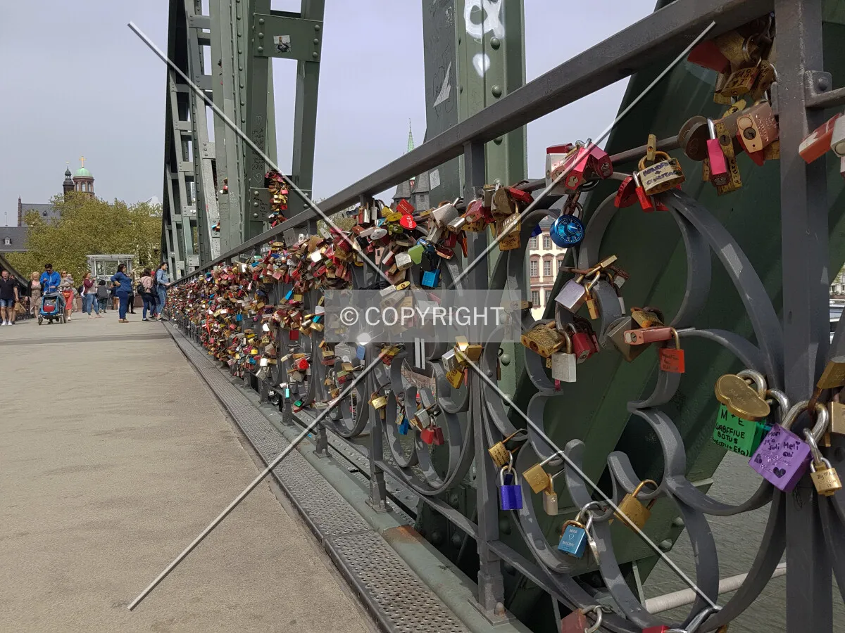 Locks at Eiserner Steg - a symbol for love