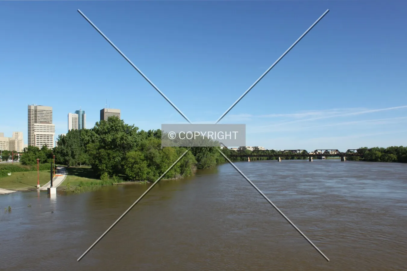 View of the Red river.