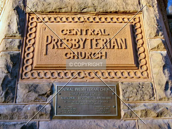 Plaques at main entrance