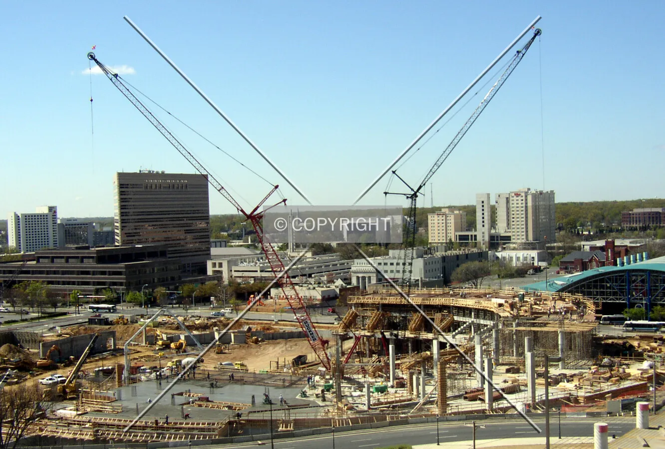 Looking southeast across the site