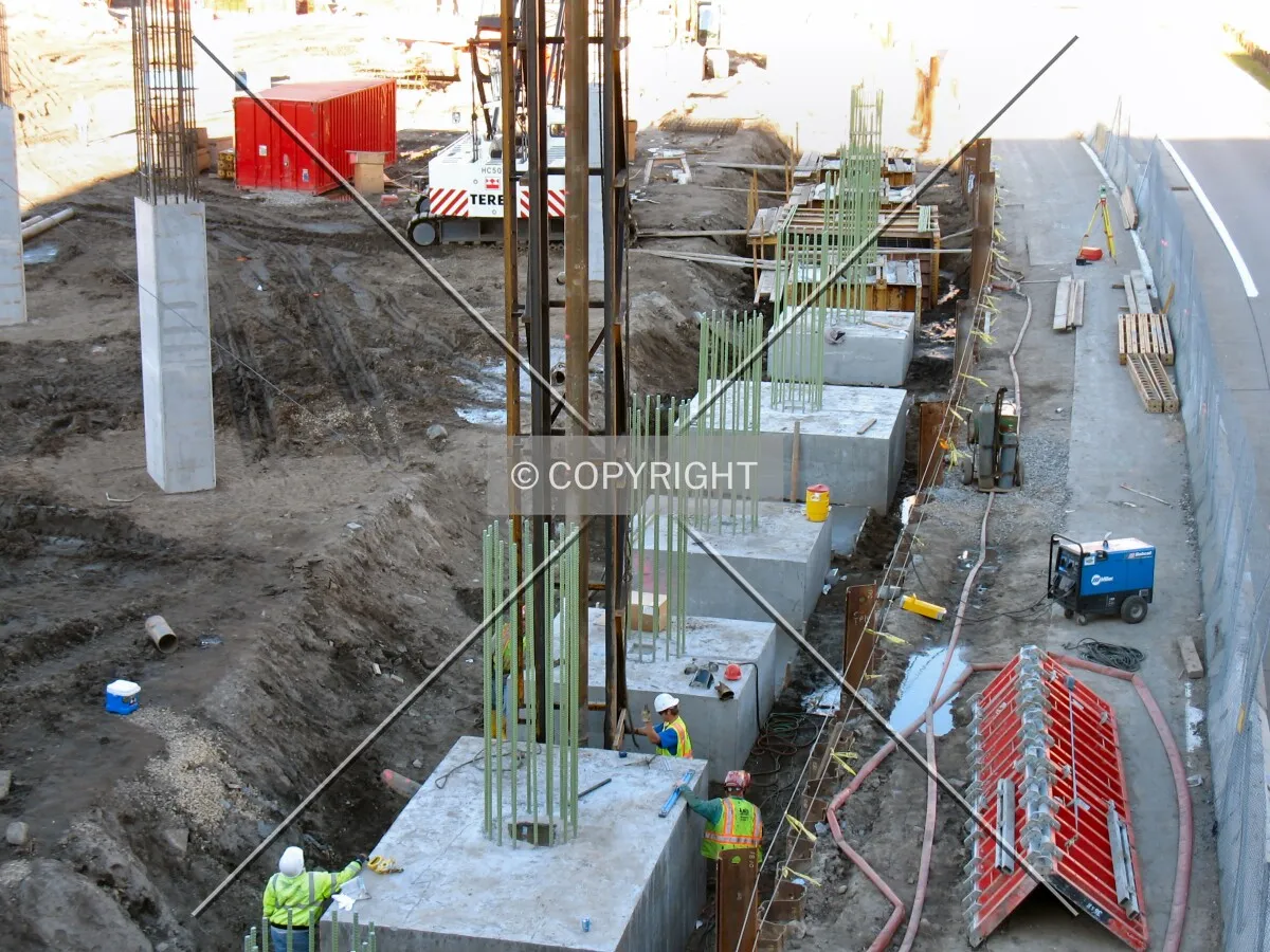 Perimeter foundation work from 7th Street North