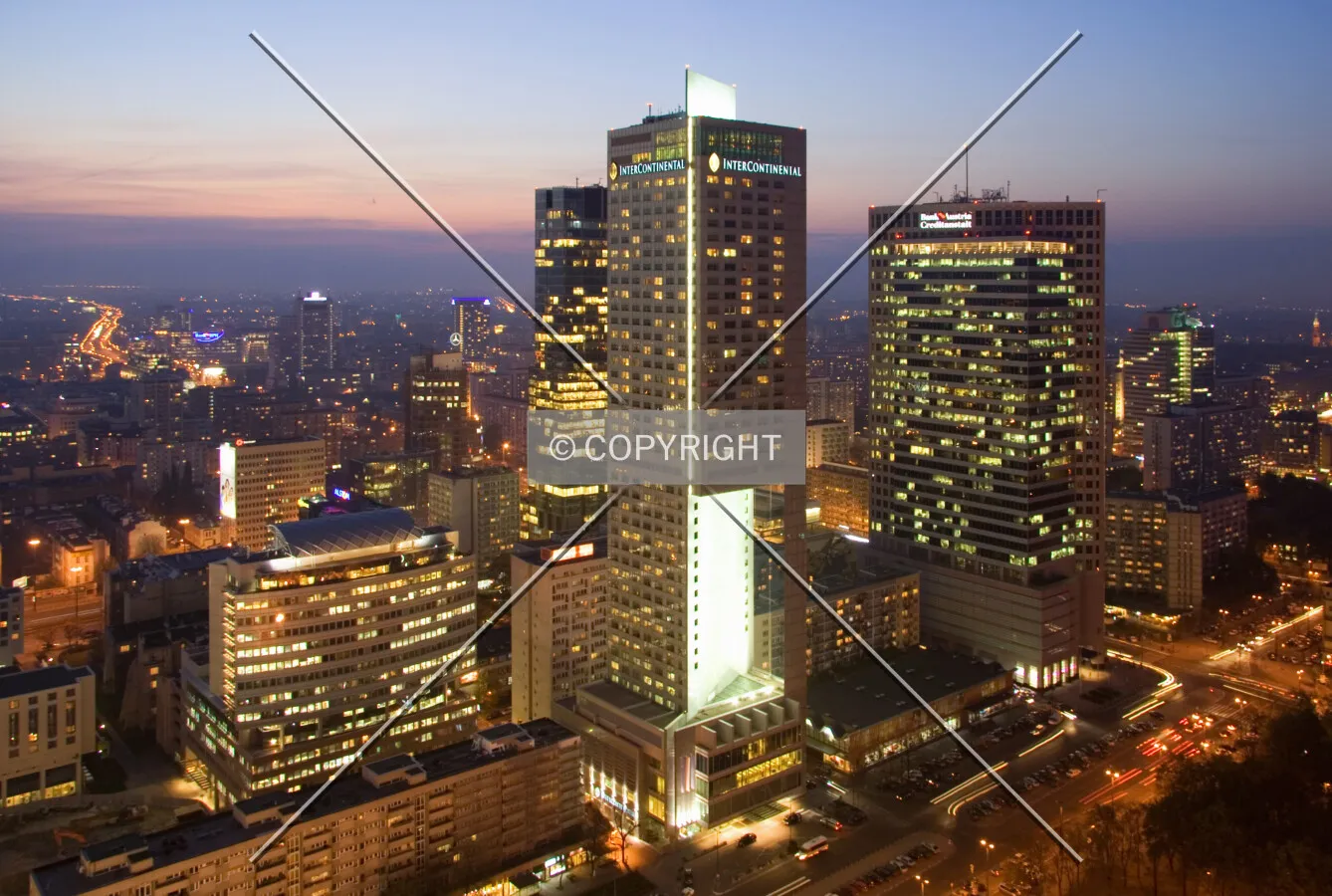 Downtown at dusk