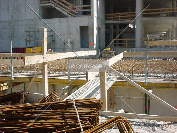 View over the construction site