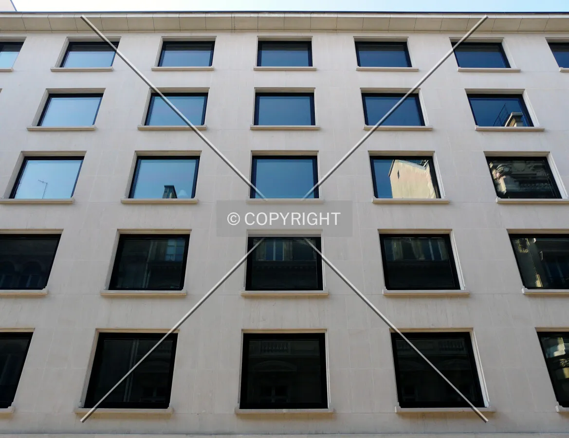 Facade along Rue Volney