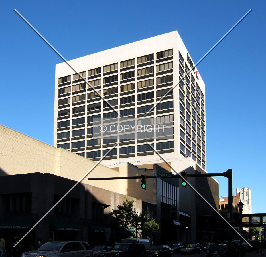 View from the southwest along Jefferson Street