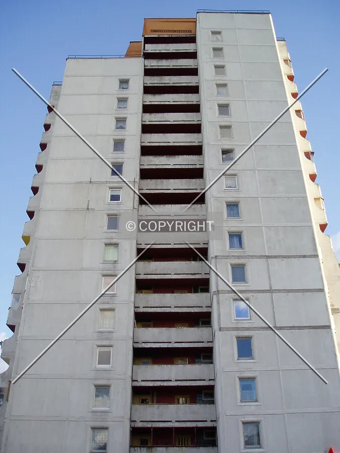 Looking up one of the sides